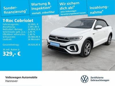 Gebraucht VW T-Roc Cabriolet R-line 150 PS (110 kW) 2025 Pure white Cabrio