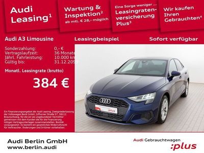 Gebraucht Audi A3 Ambiente 150 PS (110 kW) 2020 Navarrablau metallic Limousine