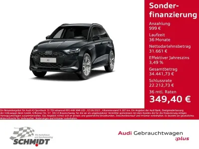 Używany Audi A3 Advanced 150 KM (110 kW) 2025 Szary Sedan/Limuzyna