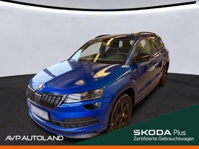 Gebraucht Skoda Karoq SportLine 190 PS (139 kW) 2021 Modra race/race blue SUV