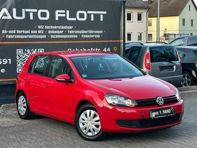 Gebraucht VW Golf VI 80 PS (58 kW) 2009 Rot Kleinwagen