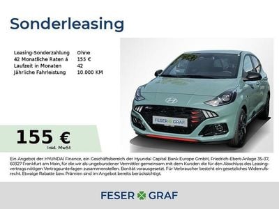 Neu Hyundai i10 N Line 90 PS (66 kW) 2025 Mangrove green Kleinwagen