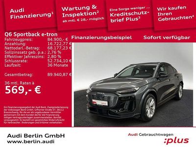 Daytonagrau perleffekt Gebraucht 2025 Audi Q6 Sportback e-tron Performance SUV | 84.900 € (Fairer Preis)