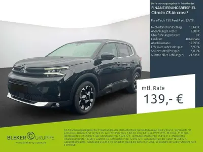 Brugt Citroën C5 Aircross Feel 131 HK (96 kW) 2023 Sort SUV