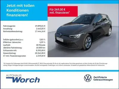 Brugt VW Golf VIII Life 147 HK (108 kW) 2023 Grå Sedan