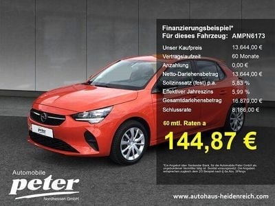 Usata Opel Corsa-e Edition+ 100 kW (136 CV) 2021 Arancione Utilitaria
