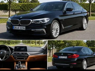 Używany BMW 520 Luxury Line 190 KM (139 kW) 2017 Czarny Sedan/Limuzyna