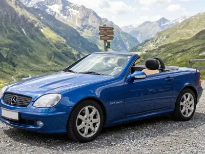 Gebraucht Mercedes SLK200 Edition 163 PS (119 kW) 2000 Blau Cabrio