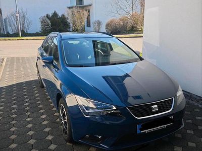 Usata Seat Leon Style 150 CV (110 kW) 2016 Blu Station wagon