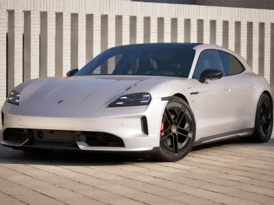 Neu Porsche Taycan 4S Sport Turismo Black Edition 439 kW (598 PS) 2026 Eisgraumetallic Kombi