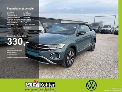 Gebraucht VW T-Roc Cabriolet Goal 150 PS (110 kW) 2025 Petroleum blue metallic Cabrio