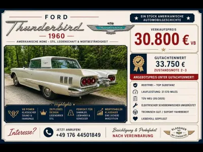 Gebraucht Ford Thunderbird 408 PS (300 kW) 1960 Blau Limousine