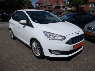 Gebraucht Ford C-MAX Titanium 125 PS (91 kW) 2015 Weiß Van / Kleinbus