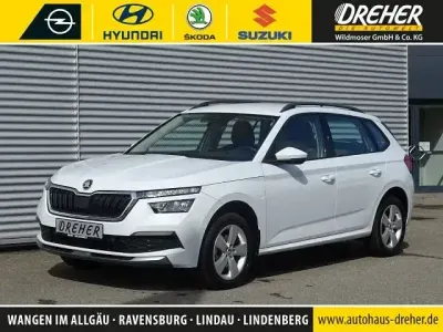 Gebraucht Skoda Kamiq Ambition 110 PS (80 kW) 2022 Moonweiss metallic SUV