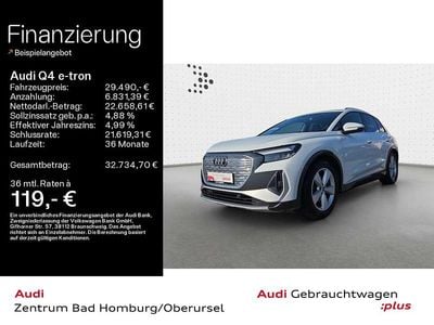 Gebraucht Audi Q4 e-tron S-Line 150 kW (204 PS) 2023 Gletscherweiß metallic SUV