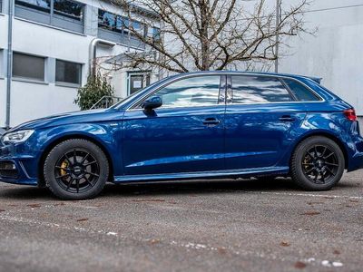 Usata Audi A3 S-Line 125 CV (91 kW) 2014 Blu Coupé