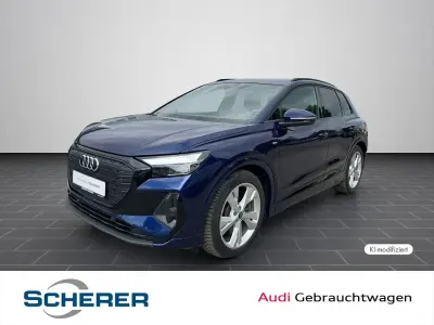 Gebraucht Audi Q4 e-tron S-Line 219 kW (299 PS) 2023 Navarrablau metallic (metallic) SUV