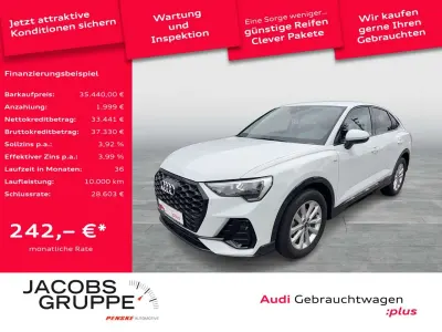 Gebraucht Audi Q3 Sportback S-Line 150 PS (110 kW) 2025 Gletscherweiß metallic SUV
