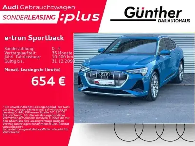 Brugt Audi e-tron Sportback S-Line 300 kW (408 HK) 2020 Blå SUV
