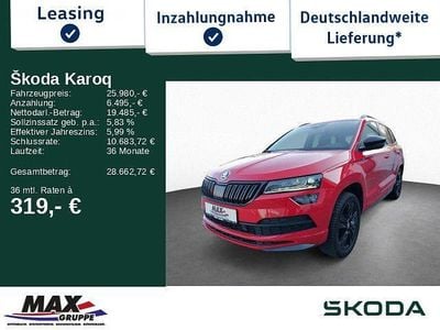 Usata Skoda Karoq SportLine 150 CV (110 kW) 2020 Rosso SUV