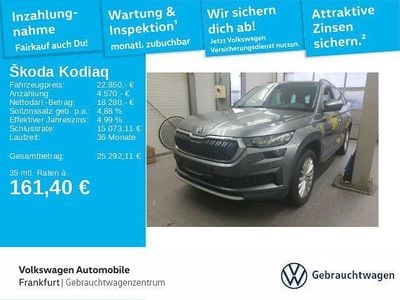 Graphitegrau metallic Gebraucht 2021 Skoda Kodiaq Ambition SUV | 22.850 € (Superpreis)