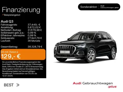Gebraucht Audi Q3 Advanced 150 PS (110 kW) 2025 Mythosschwarz metallic SUV