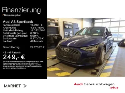 Gebraucht Audi A3 Ambiente 116 PS (85 kW) 2023 Navarrablau metallic Limousine