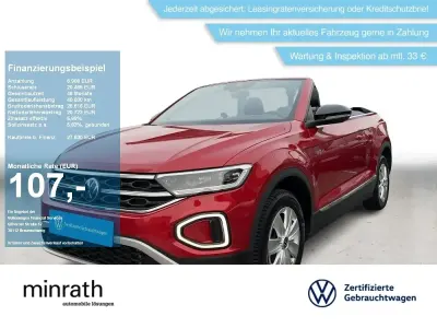 Brugt VW T-Roc Cabriolet Goal 150 HK (110 kW) 2025 Sort Cabriolet