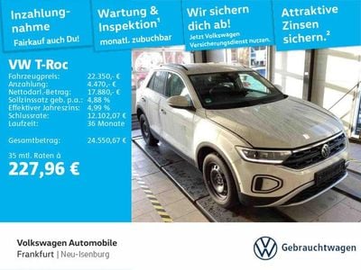 Second-hand VW T-Roc Life 150 CP (110 kW) 2022 Gri SUV