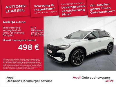 Gletscherweiß metallic Gebraucht 2025 Audi Q4 e-tron S-Line SUV | 48.990 € (Etwas zu teuer)