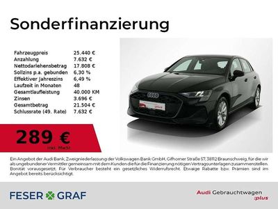 Brillantschwarz Gebraucht 2025 Audi A3 Ambiente Limousine | 25.440 €