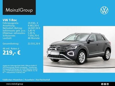 Gebraucht VW T-Roc Style 110 PS (80 kW) 2023 Schwarz SUV