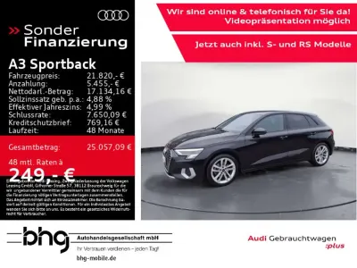 Gebraucht Audi A3 Advanced Plus 150 PS (110 kW) 2023 Schwarz Limousine