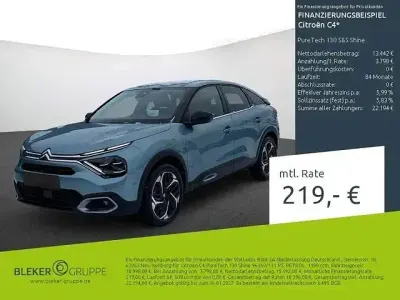 Gebraucht Citroën C4 PureTech 131 PS (96 kW) 2023 Lackierung olbia blau/typ aussenverkleidung metalliclackierung Limousine