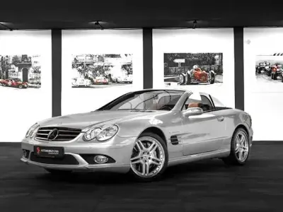 Brugt Mercedes SL55 AMG AMG 517 HK (380 kW) 2006 Sølv Cabriolet