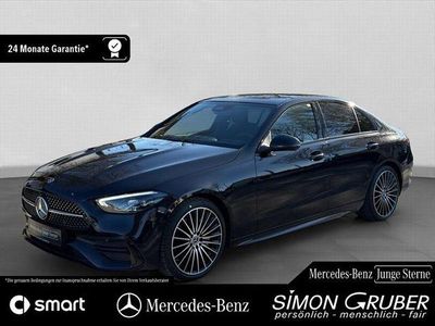 Gebraucht Mercedes C200 AMG 204 PS (150 kW) 2024 Lack obsidianschwarz met (metallic) Limousine