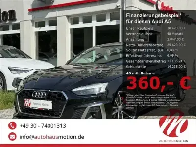 Gebraucht Audi A5 Sportback S-Line 204 PS (150 kW) 2020 Mythosschwarz metallic Kleinwagen