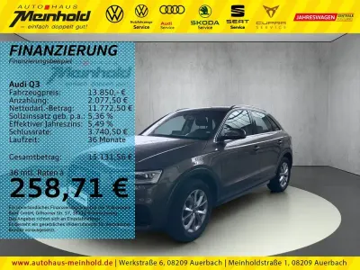 Gebraucht Audi Q3 Design 150 PS (110 kW) 2016 Braun SUV