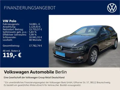 Gebraucht VW Polo Active 95 PS (69 kW) 2021 Schwarz Kleinwagen