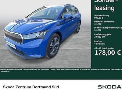 Begagnad Skoda Enyaq iV Loft 250 kW (340 HK) 2023 Blå SUV