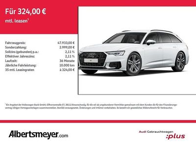 Gletscherweiß metallic Gebraucht 2025 Audi A6 S-Line Kombi | 47.933 € (Guter Preis)