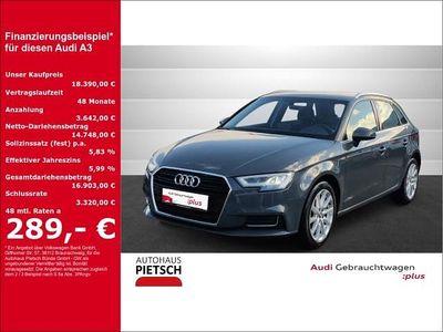 Usata Audi A3 Design 116 CV (85 kW) 2018 Grigio Berlina