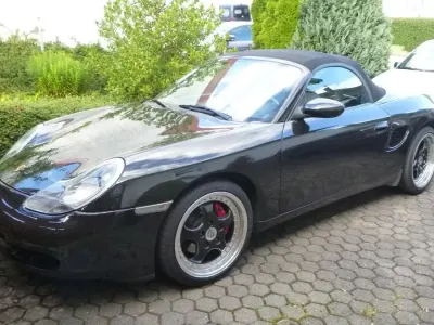 Second-hand Porsche Boxster 204 CP (150 kW) 1998 Negru Cabrio