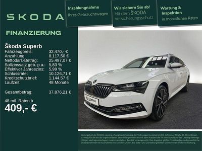 Gebraucht Skoda Superb Style 150 PS (110 kW) 2024 Moonweiß perleffekt Kombi