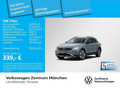 Second-hand VW T-Roc Goal 116 CP (85 kW) 2025 Albastru SUV