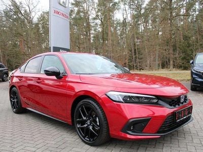 Neu Honda Civic Hybrid 143 PS (105 kW) 2025 Rot Limousine