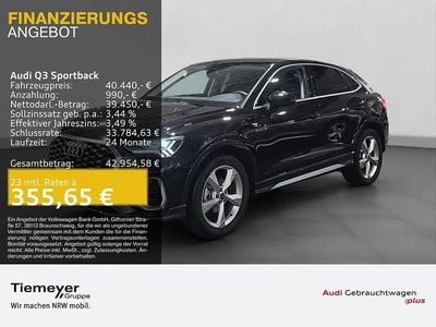 Schwarz Gebraucht 2025 Audi Q3 Sportback S-Line SUV | 39.990 € (Superpreis)