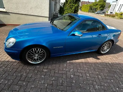 Gebraucht Mercedes SLK200 150 PS (110 kW) 2001 Blau Cabrio