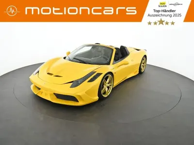 Gebraucht Ferrari 458 566 PS (416 kW) 2012 Gelb Cabrio