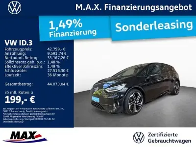 Gebraucht VW ID.3 GTX 239 kW (326 PS) 2025 Grenadillschwarz metallic (metallic) Kleinwagen